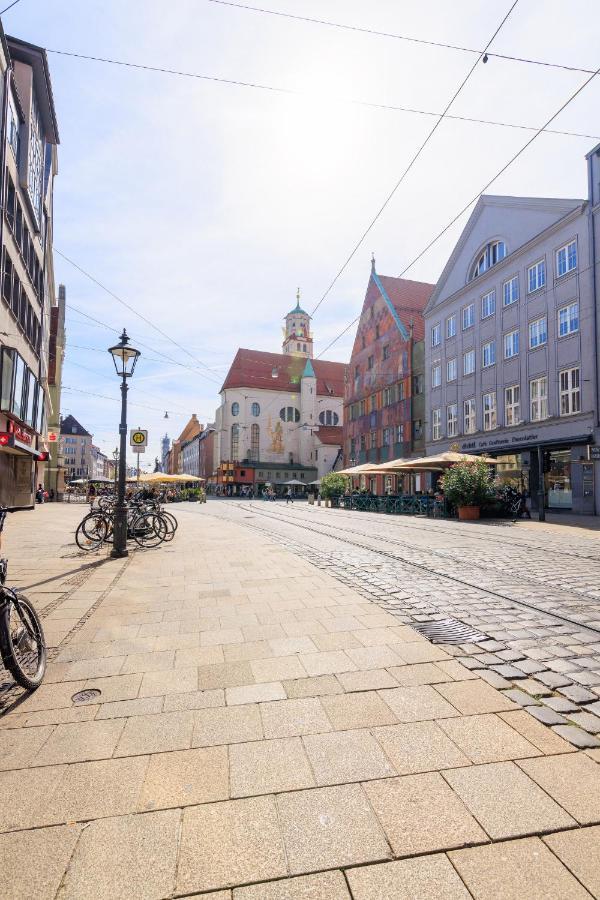 Global Living - Design Apartment I Rathausplatz I Beamer I Ac I Kitchen I Augsburgo Exterior foto